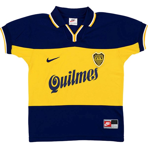 Tailandia Camiseta Boca Juniors 1st Retro 1999 Azul Amarillo